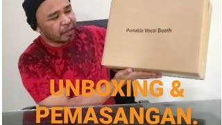 Unboxing & Cara Pasang VocalBooth ISK RF-9  Sound Reflection Filter Vocal Booth Dan MicPop Filfer