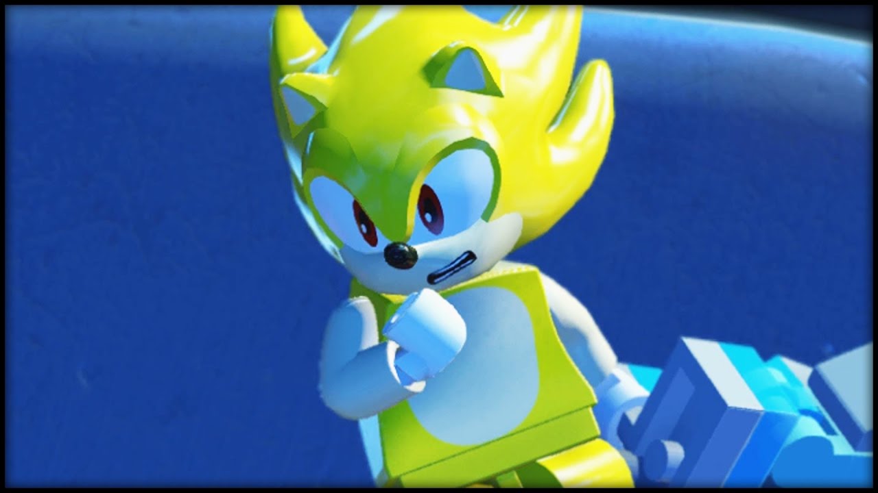 LEGO Dimensions - Super Sonic Free Roam Gameplay (Sonic the Hedgehog World)  