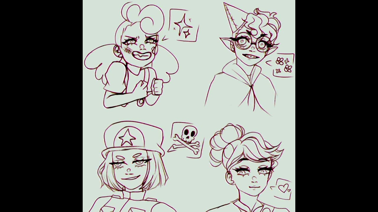 some doodles of camp camp girls || Camp Camp Speedpaint 🏕