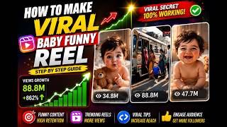 Viral instagram baby funny reel kaise banaye/Ashish Kumar #viral  screenshot 3