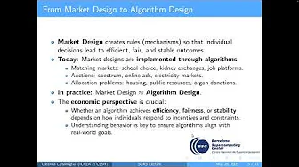 SORS/WomenInBSC: Algorithm Design: The Case of School Choice