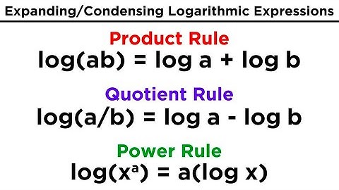 Logarithms Part 3: Properties of Logs, Expanding Logarithmic Expressions