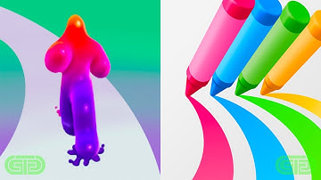 Blob Runner 3D Vs Pencil Rush Android iOS Mobile Gameplay Walkthrough 14489