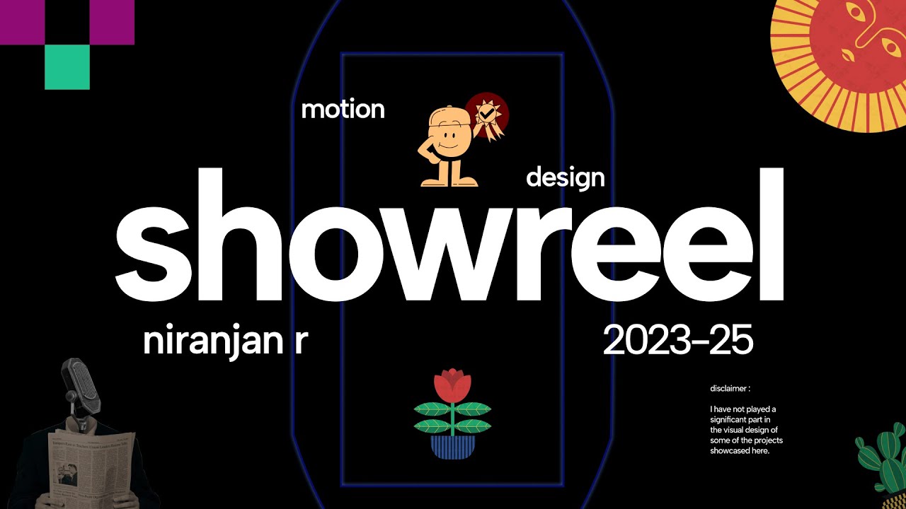 Niranjan R - Motion Design Showreel [2023-25] - YouTube