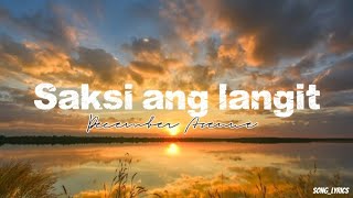 Saksi Ang Langit  December Avenue s