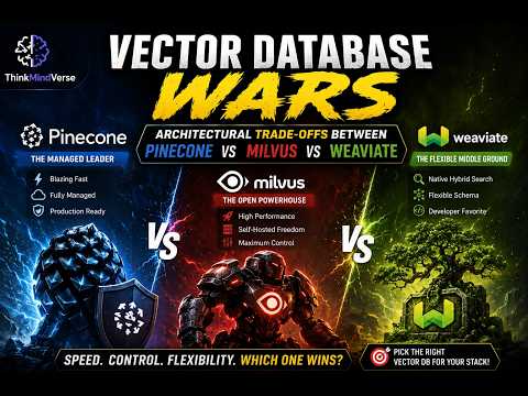 Vector Database Wars: Architectural trade-offs between Pinecone, Milvus, and Weaviate.