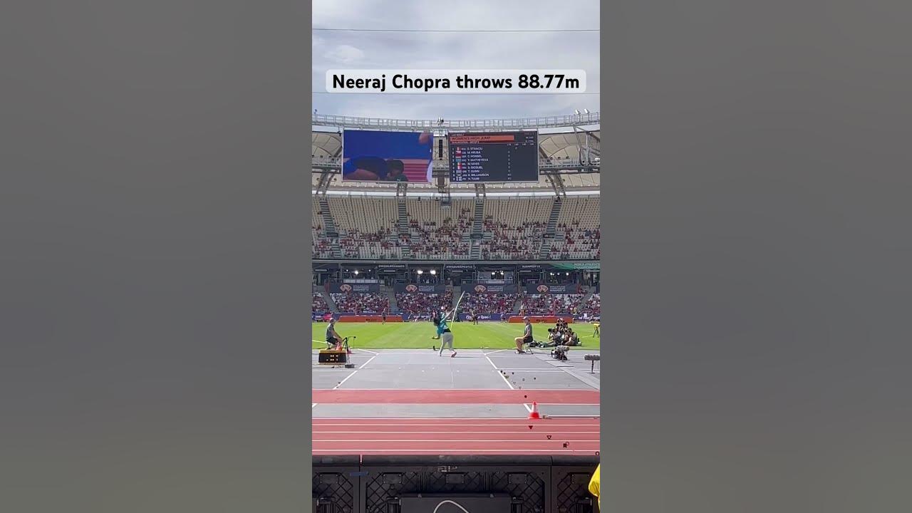 Neeraj Chopra throws 88.17m in World Athletic Championship and