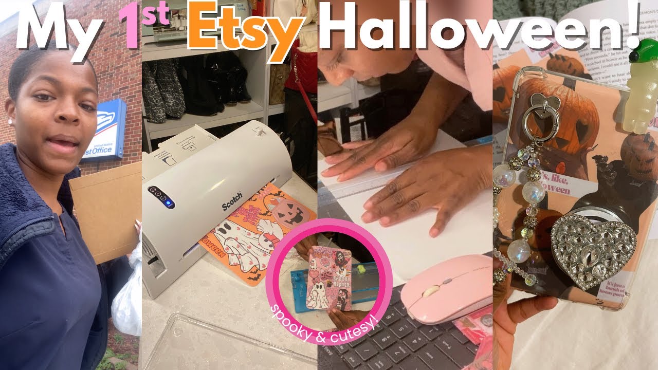 Упорный труд окупается! Упаковка моего первого заказа на Etsy к Хэллоуину + продажи в магазине Ti...