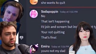 SodaPoppin Forces Emiru To Stay In The Game! (Mizkif Leaks DMs)