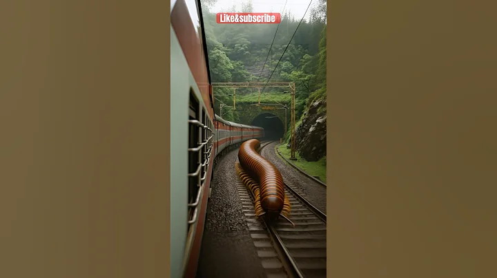 Nature Exploration | Travel Discovered | Abandoned Train  #shorts #trending #ai #train #snake thumbnail
