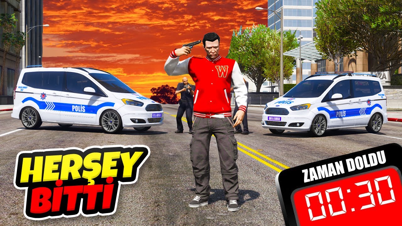 ⏰ 24 Saat Boyunca 4 Kez Öldüm HERŞEY BİTTİ ⏰ GTA 5