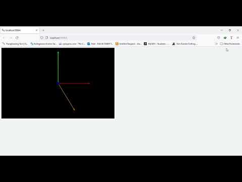 Vector Rotation in XY Plane using Visual Python