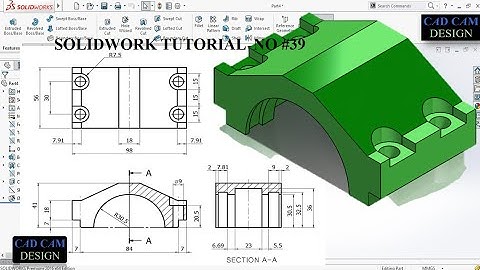 SOLIDWORK TUTORIAL NO #39. #solidworkbeginnersexercise.