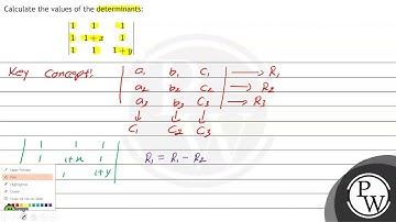Calculate the values of the determinants: \[ \left|\begin{array}{ccc} 1 & 1 & 1 \\ 1 & 1+x & 1 \...