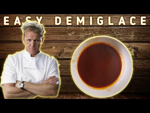 HOW TO MAKE EASY DEMIGLACE HOMEMADE, GORDON RAMSEY RECIPE || ESPAGNOLE SAUCE