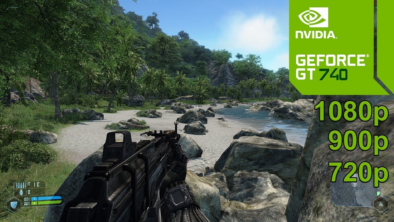 Crysis 1 Gameplay in Geforce GT 740 & GT 740m