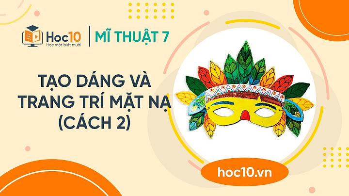 Hướng dẫn làm mặt nạ bằng giấy mĩ thuật 8