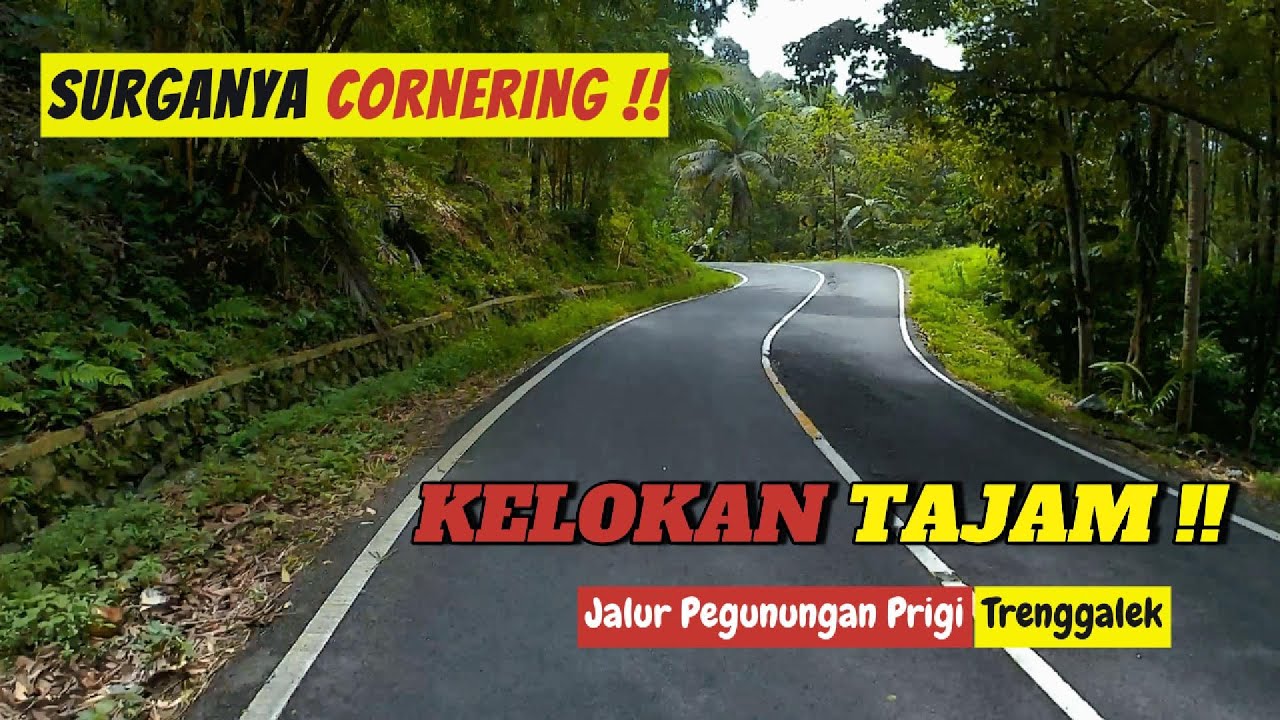 Suasana Perjalanan di Jalur Pegunungan Prigi Trenggalek Penuh Kelokan Tajam Surga Pencinta Cornering