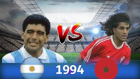مواجهة ممتعة بين التانجو و أسود الأطلس - الأرجنتين و المغرب ودي 1994 تعليق عربي
