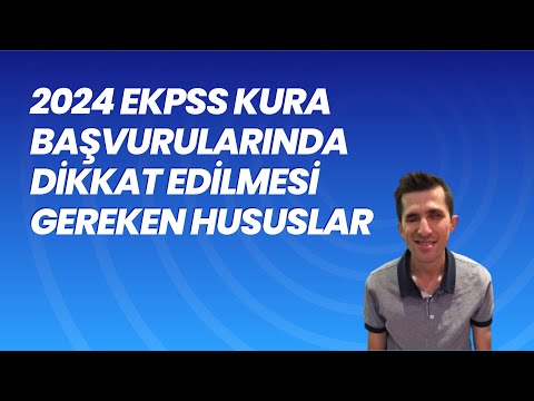 2024 EKPSS kura başvurusu nasıl yapılır? EKPSS kura başvurusu için bilmeniz gerekenler