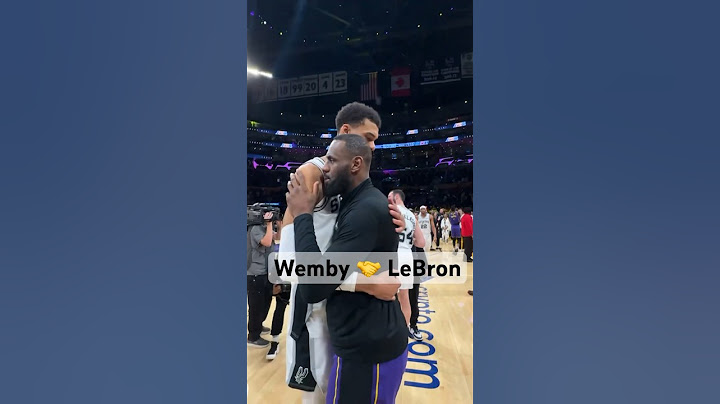 LeBron James Shows Love To Victor Wembanyama Postgame In LA!🤝🔥| #Shorts
