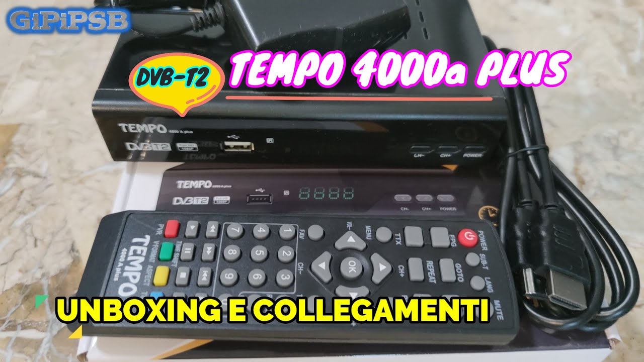 Tempo 4000 Decodificador Digital Terrestre – DVB T2 / HDMI Full HD/Canales  Sintonizador/Receptor TV/PVR/H.265 HEVC/USB/Decoder/DVB-T2 / TNT/TDT  Television / 4K : : Electrónica