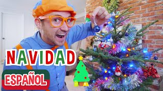 Blippi decora el árbol de Navidad | Vídeos educativos para niños | Vídeos navideños para niños