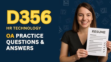 WGU D356 OA – Full Practice Question Bank with Answers