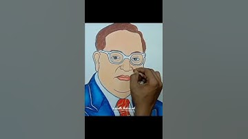 Dr BR Ambedkar jayanti drawing : Tutorial #shorts #jaibhim #brambedkar #drawing #art