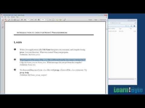 Intro to Java Training Course - Chapter 2 - Labs