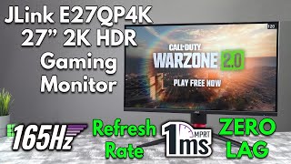JLINK E27QP4K 27in 2K 165Hz Gaming Monitor - CYBER MONDAY DEAL!