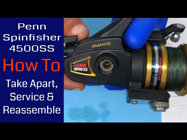 Penn Spinfisher 4500SS Fishing Reel - How to take apart, service and  reassemble 