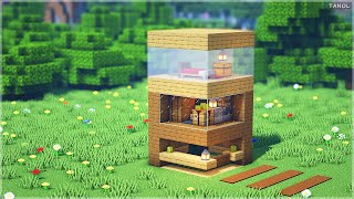 ⚒️Minecraft | How To Build a Small Starter Wooden House | Tutorial