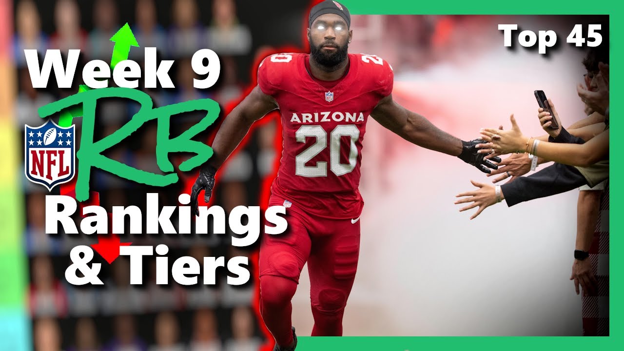 Ranking EVERY NFL Running Back (Top 45) Week 9 RB Rankings | 2025 Best ...