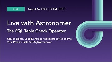 The SQL Table Check Operator