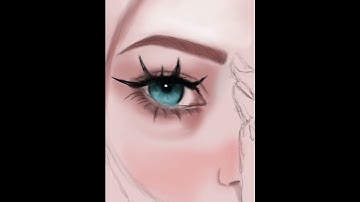 Angelic face simple digital drawing on Autodesk Sketchbook