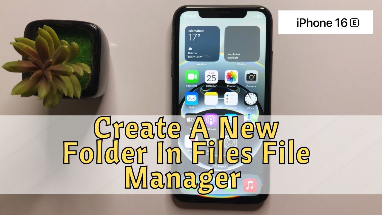 How to Create A New Folder In Files File Manager iPhone 16e #new - YouTube