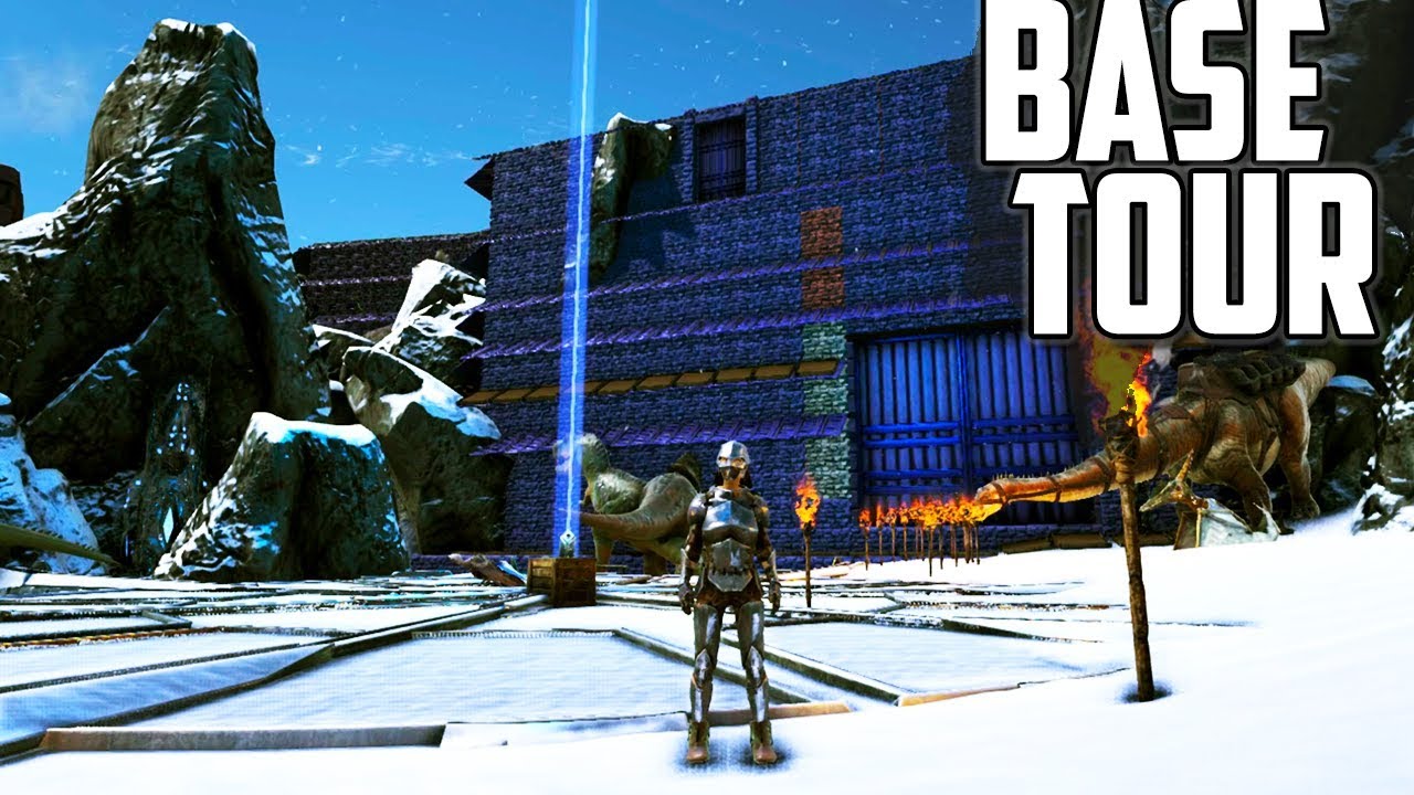 Blue Kingdom Base Tour Obelisk Warfare Ark Survival Evolved Youtube