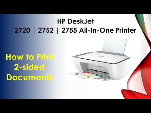 HP DeskJet 2720 | 2752 | 2755 series printer : How to print a 2 sided document