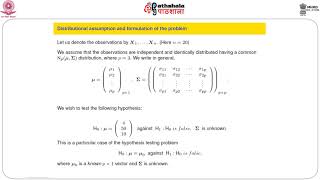 Multivariate Normal Distribution and Related Inference 1
