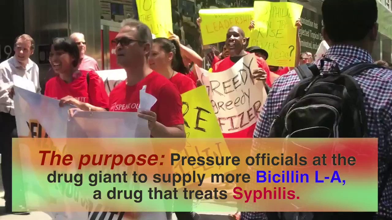 Pfizer Protest Pfizer Penicillin Protest - YouTube
