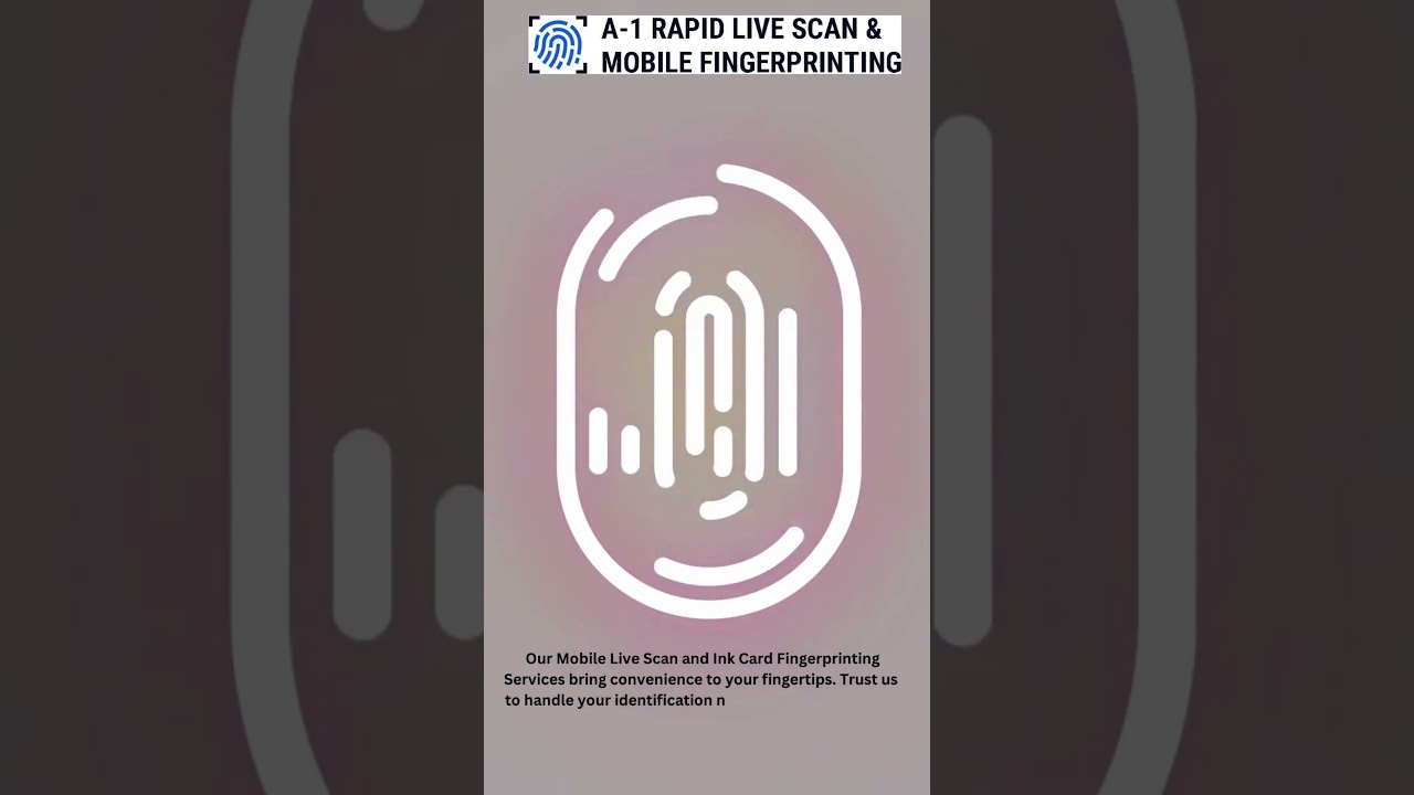 Our Mobile Live Scan and Ink Card Fingerprinting Services 