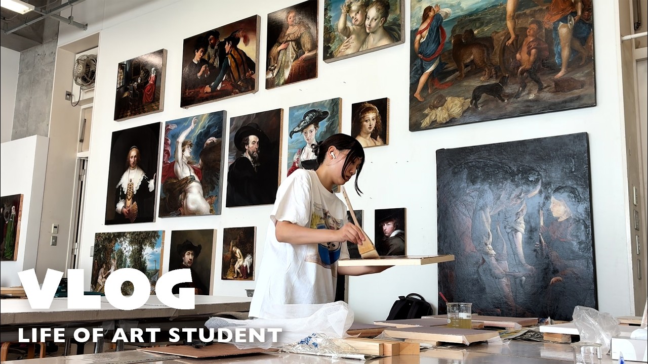 美大生の日常| 秋の始まりとフル稼働な日々🔥🔥 パネル支持体づくり！