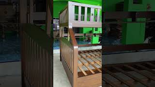 tempat tidur tingkat minimalis bahan full dari kayu jati