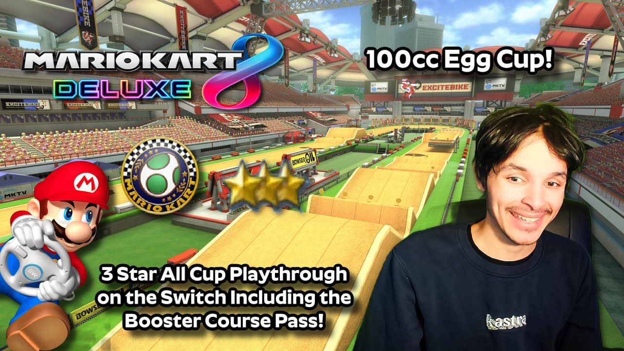 Mario Kart 8 Deluxe 3 Star All Cup Playthrough 33 100cc Egg Cup Ft 