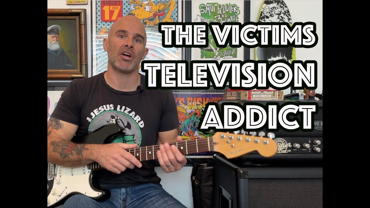 Television Addict by The Victims Guitar Lesson & Tutorial [WITH SOLO!]