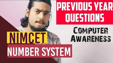Computer Awareness :  NIMCET PAST YEAR  -  Number System - Part 3 | Online MCA Classes | Prodlif