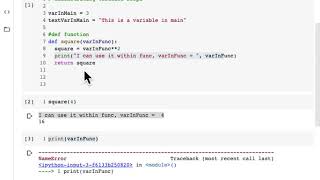 Variable scope in Python 3