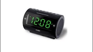 ⏰📻🔋#Battery & Setup-#Jensen AM/FM Dual Alarm Clock Radio With Nature Sounds-Model-JCR-210