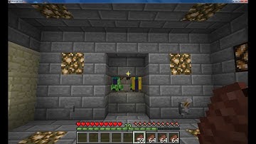 Minecraft mob spawner with automatic sorting and xp farm part 1